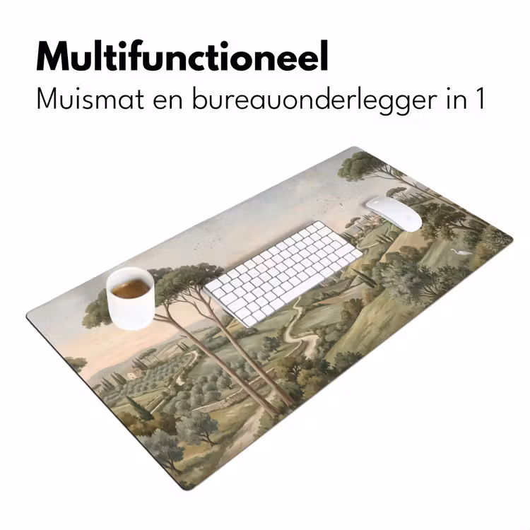 Bureau onderlegger - Landschap - Heuvels - Zandpad - Groen — 7