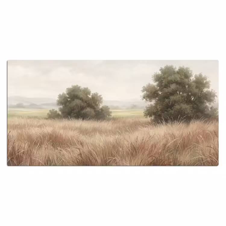 Bureau onderlegger - Landschap - Minimalistisch - Beige — 2