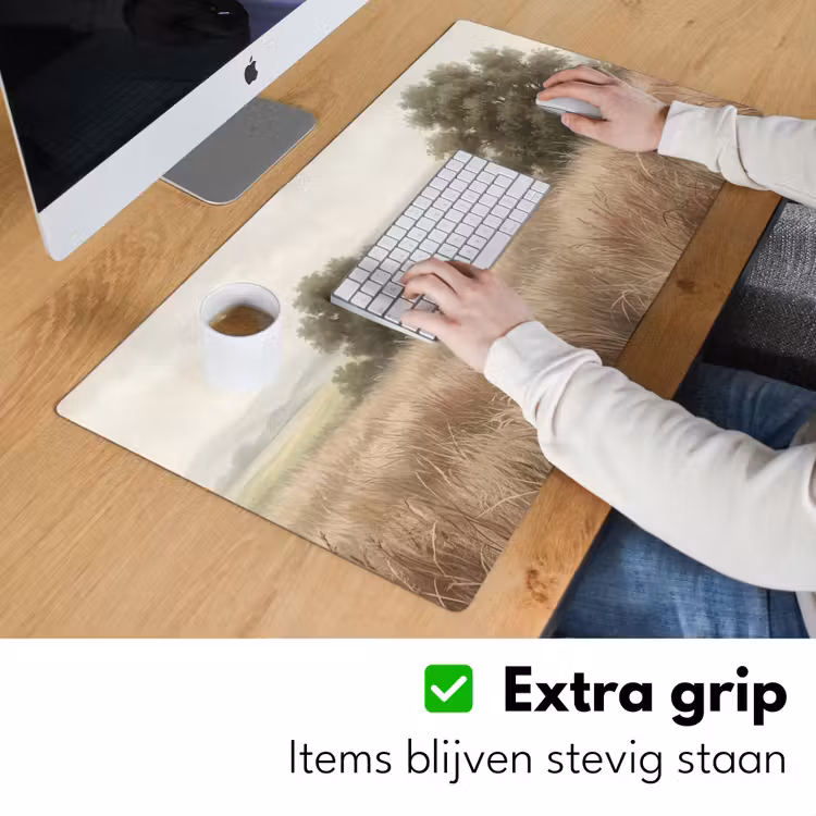 Bureau onderlegger - Landschap - Minimalistisch - Beige — 6