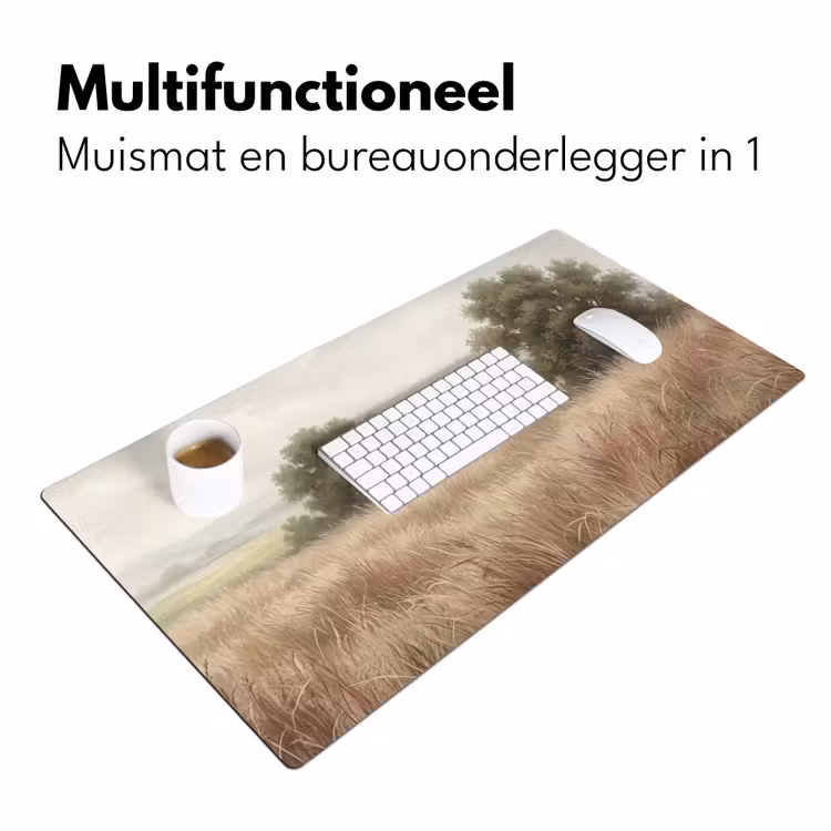 Bureau onderlegger - Landschap - Minimalistisch - Beige — 7
