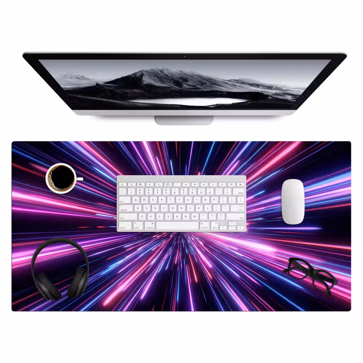 Bureau onderlegger - Lichtsnelheid - Ruimte - Roze - Paars — 4