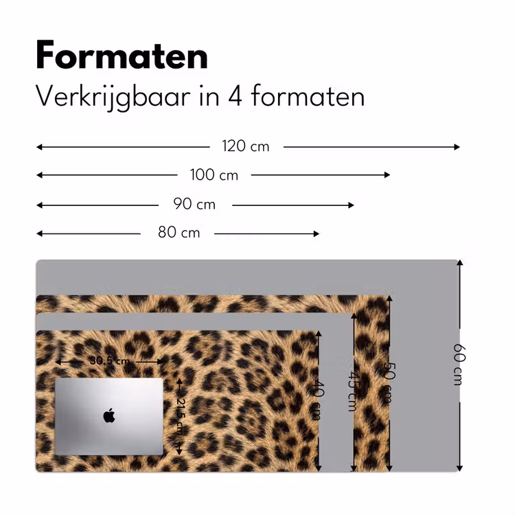 Bureau onderlegger - Luipaard - Vacht - Klassiek - Bruin — 8