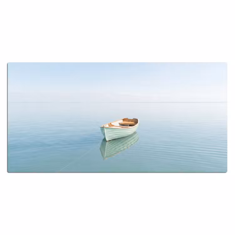 Bureau onderlegger - Minimalistisch - Boot - Zee — 2
