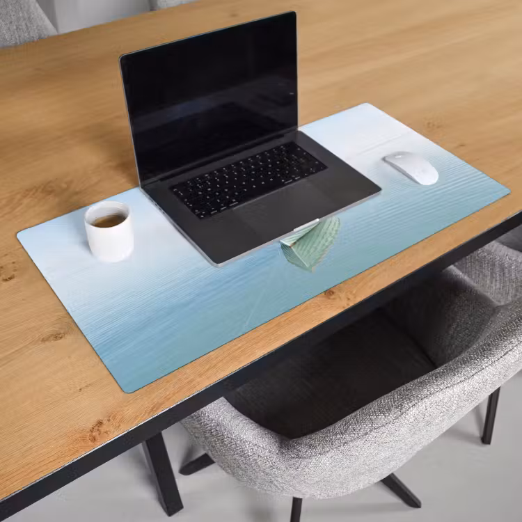 Bureau onderlegger - Minimalistisch - Boot - Zee — 3