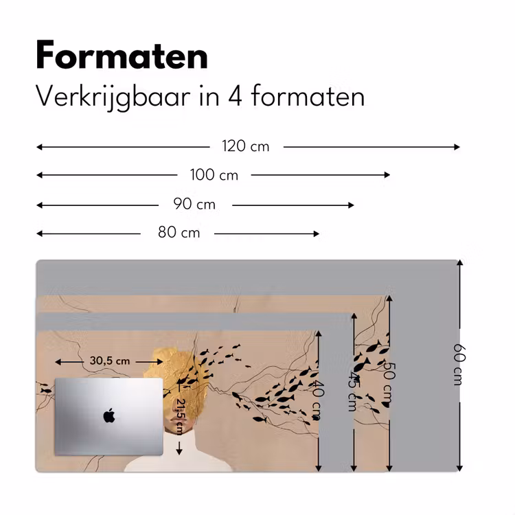 Bureau onderlegger - Modern - Vrouw - Goud — 8