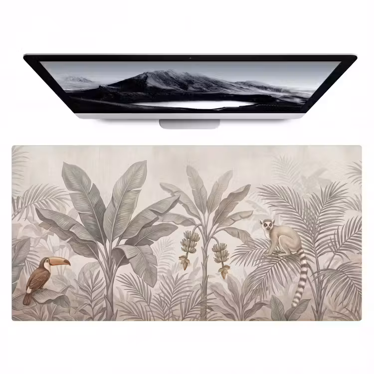 Bureau onderlegger - Natuur - Jungle - Ringstaartmaki - Bruin — 1