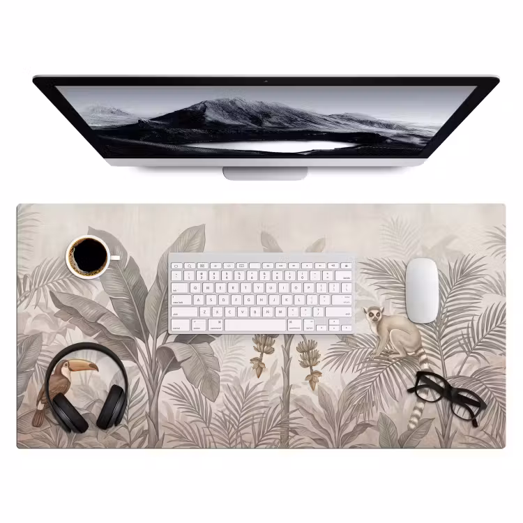 Bureau onderlegger - Natuur - Jungle - Ringstaartmaki - Bruin — 4