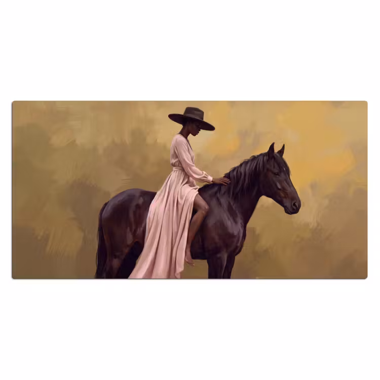 Bureau onderlegger - Paard - Klassiek - Oker — 2