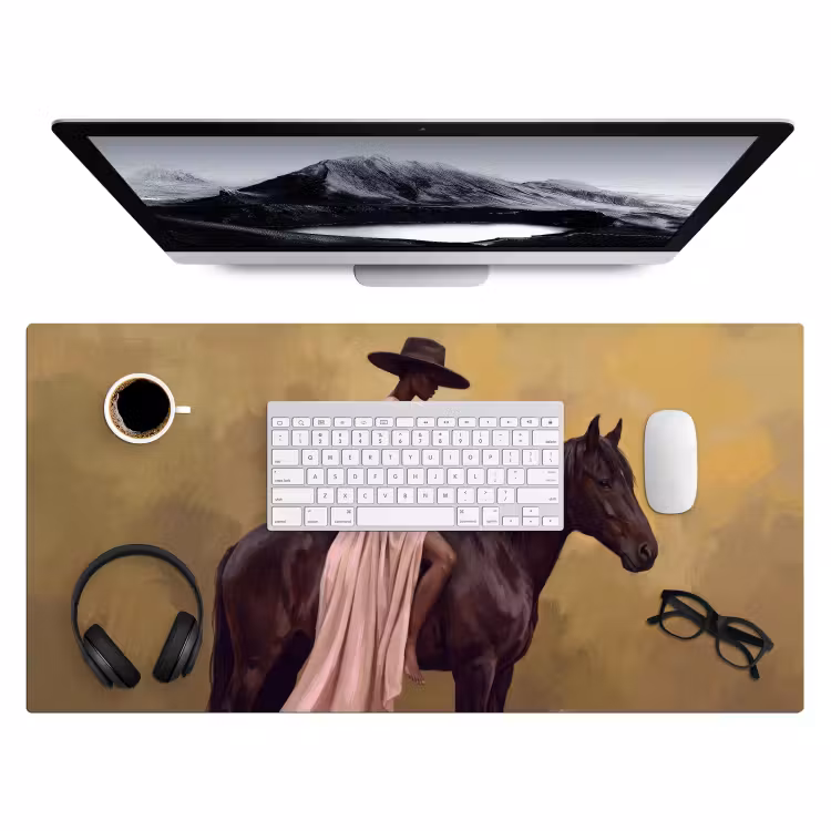 Bureau onderlegger - Paard - Klassiek - Oker — 4
