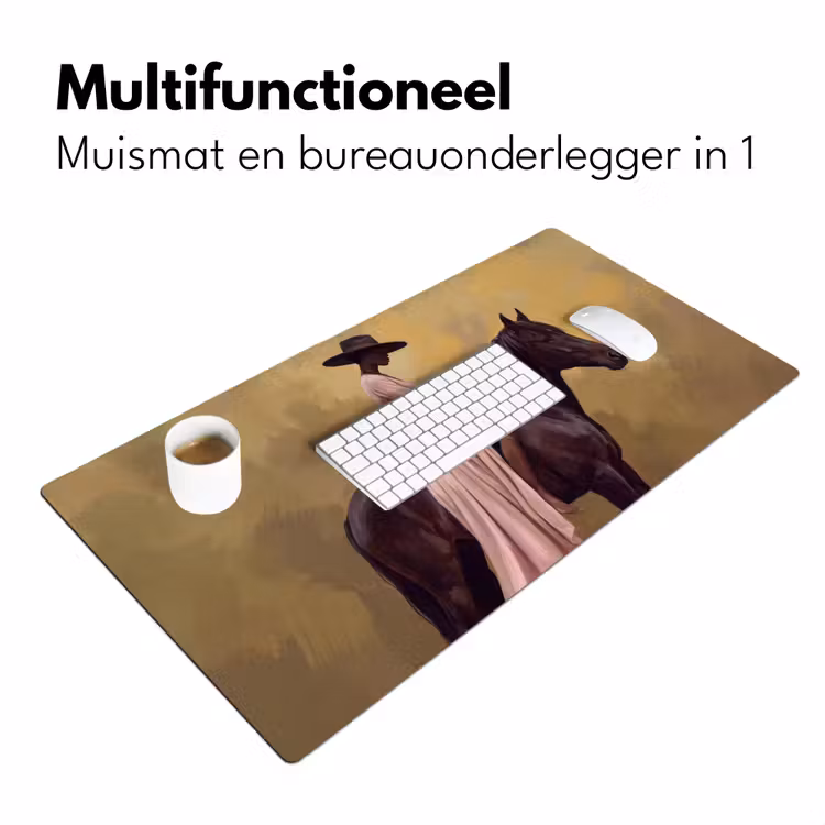 Bureau onderlegger - Paard - Klassiek - Oker — 7
