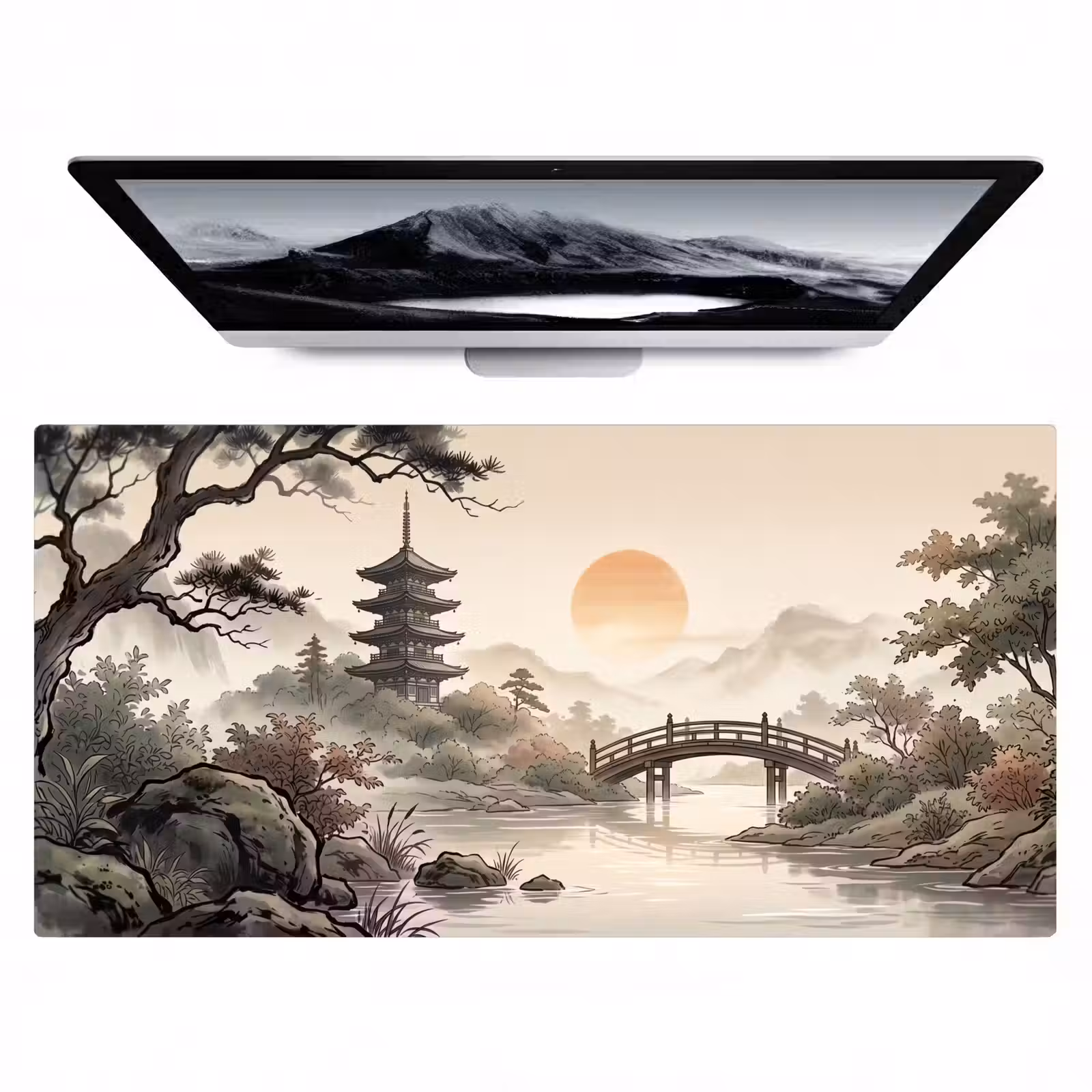 Bureau onderlegger - Azië - Landschap - Kleurrijk — 1