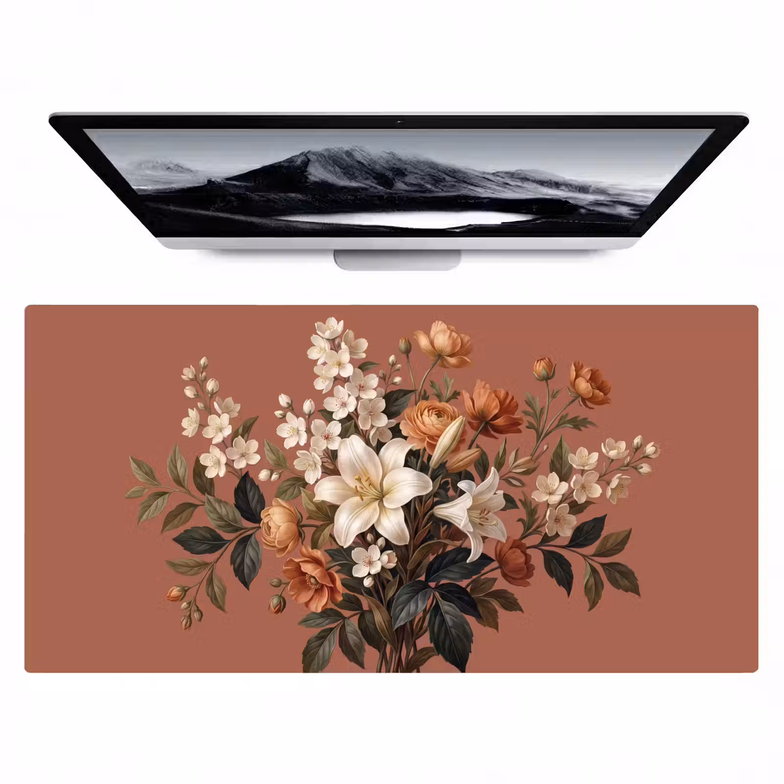 Bureau onderlegger - Boeket - Retro - Kleurrijk — 1