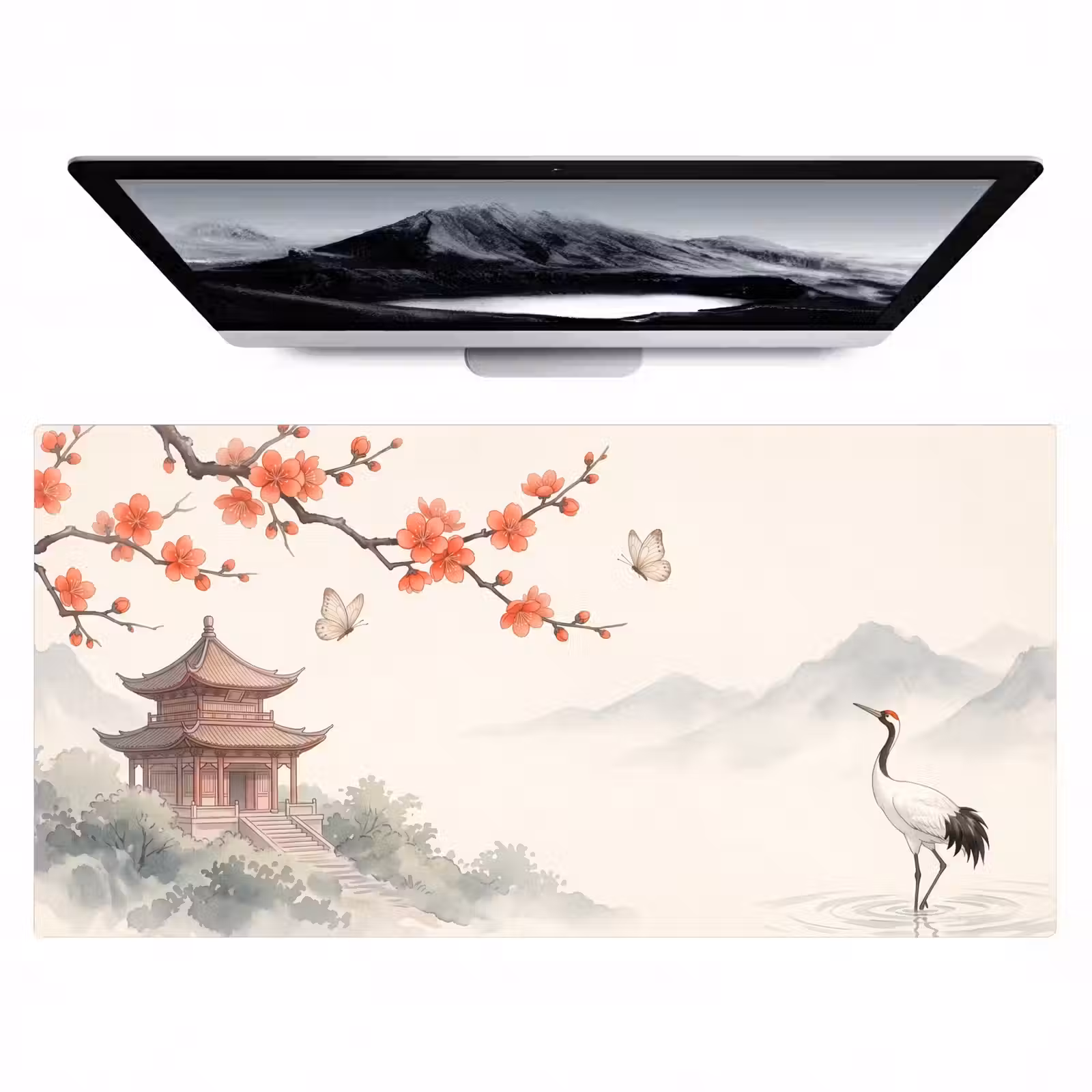 Bureau onderlegger - Kraanvogel - Azië - Klassiek — 1