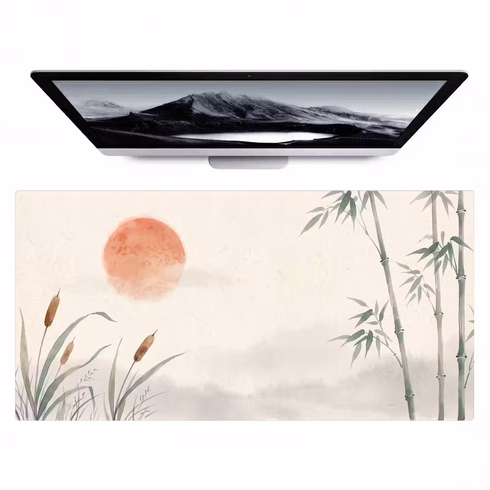 Bureau onderlegger - Minimalistisch - Bamboe - Groen — 1