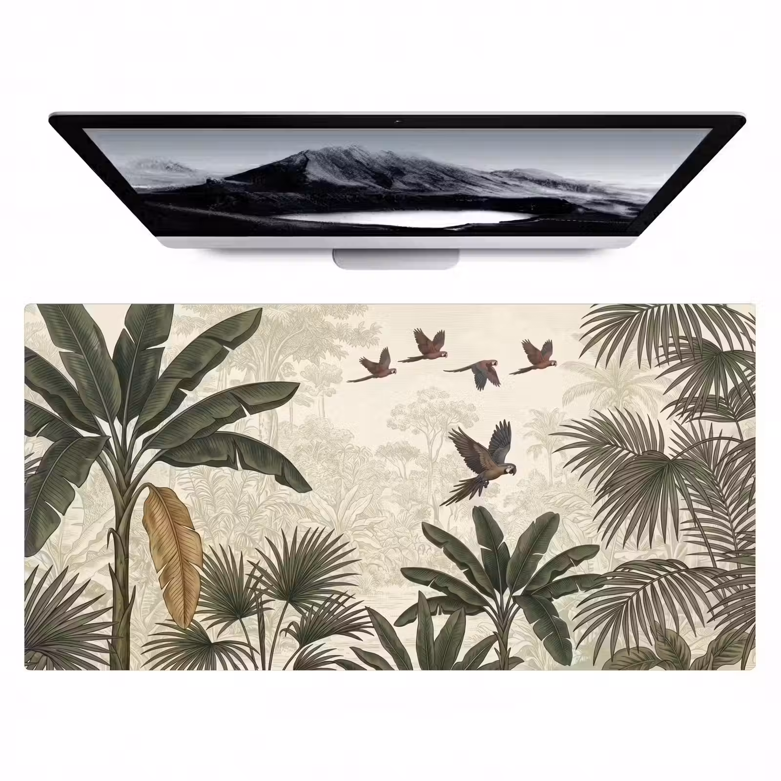 Bureau onderlegger - Papagaaien - Jungle - Tropisch - Green — 1