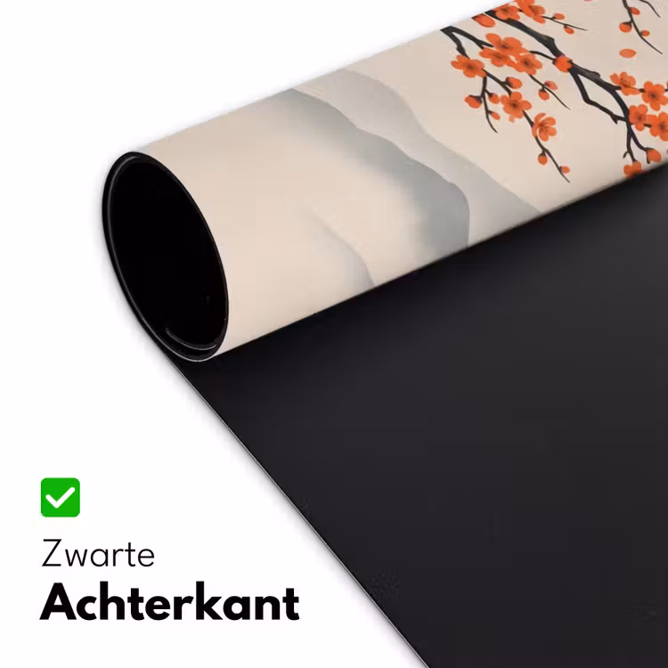Bureau onderlegger - Aziatisch - Bloesem - Rood — 5