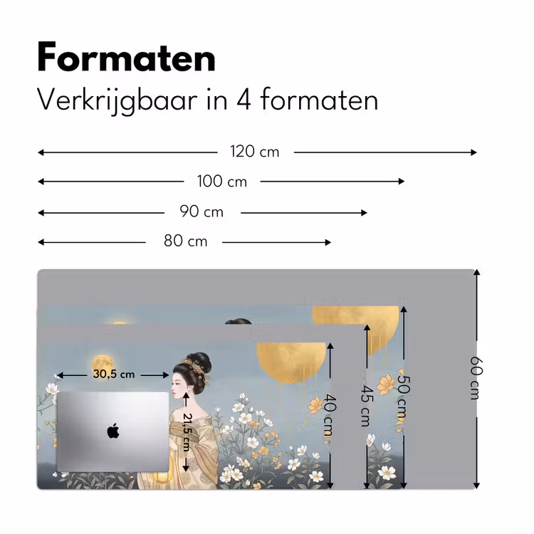 Bureau onderlegger - Aziatisch - Vrouw - Kimono — 8