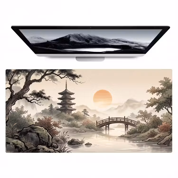 Bureau onderlegger - Azië - Landschap - Kleurrijk — 1