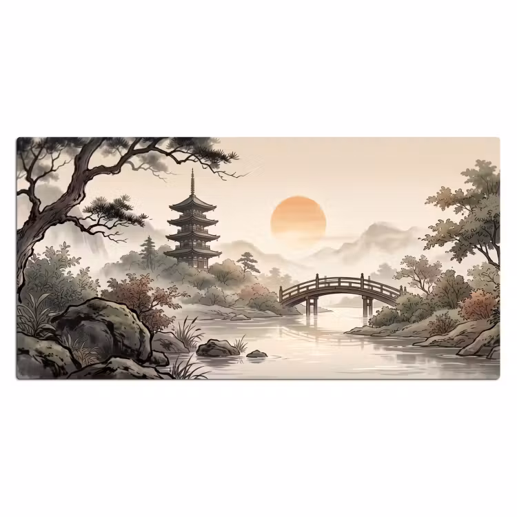Bureau onderlegger - Azië - Landschap - Kleurrijk — 2