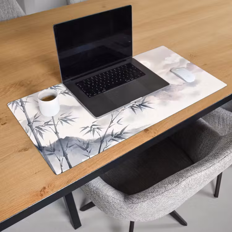 Bureau onderlegger - Bamboe - Azië - Grijs — 3