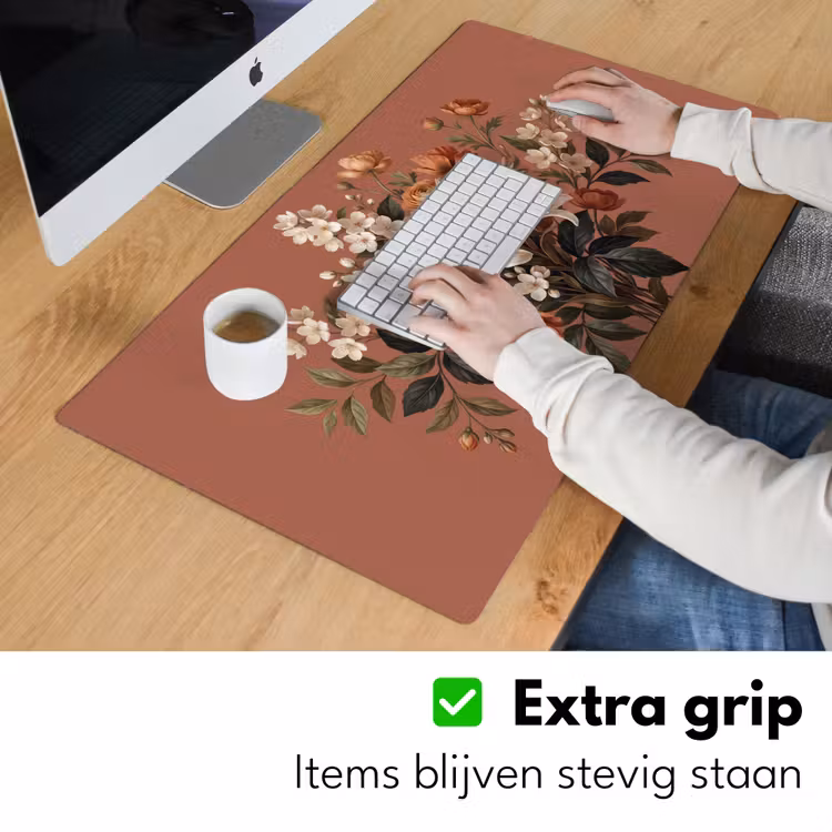 Bureau onderlegger - Boeket - Retro - Kleurrijk — 6