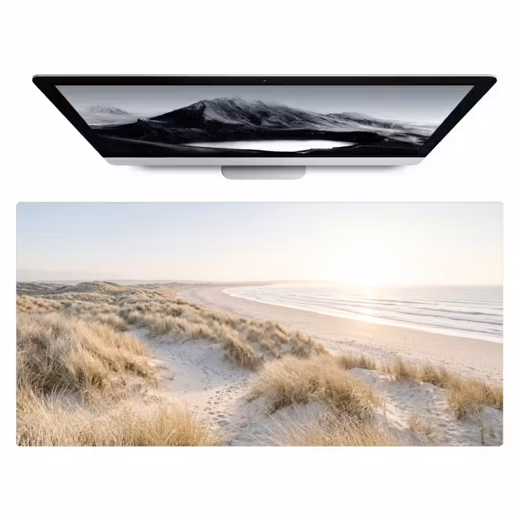 Bureau onderlegger - Duinen - Strand - Beige — 1