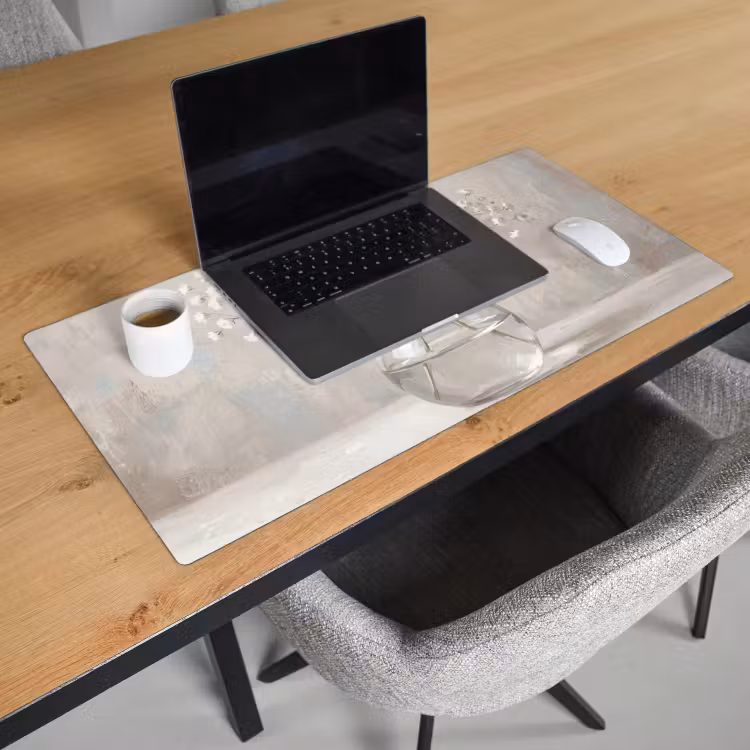 Bureau onderlegger - Gipskruid - Vaas - Wit — 3