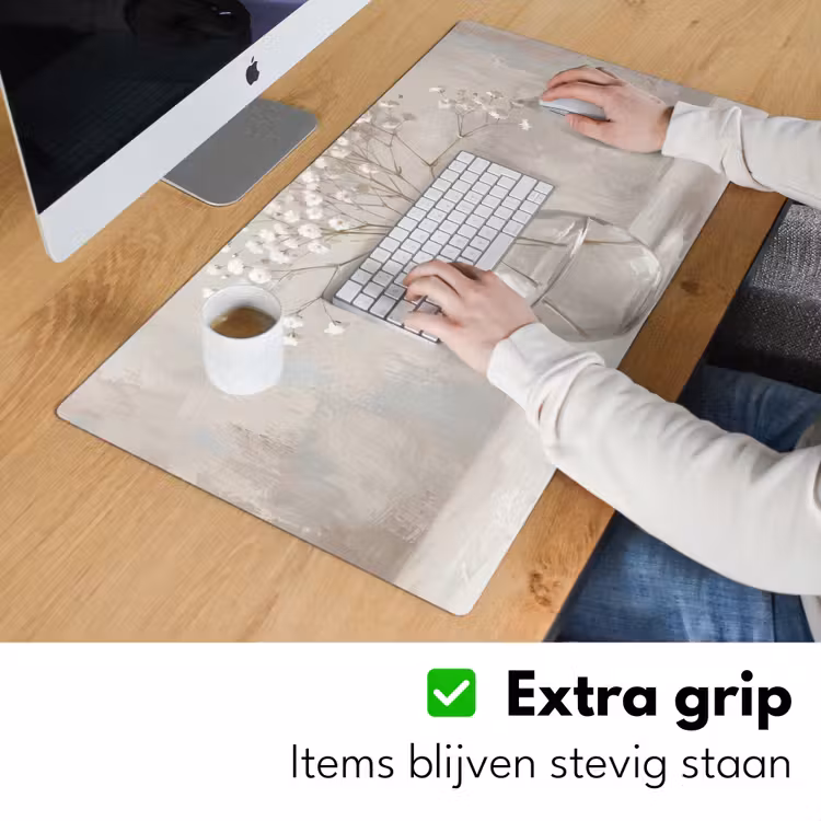 Bureau onderlegger - Gipskruid - Vaas - Wit — 6