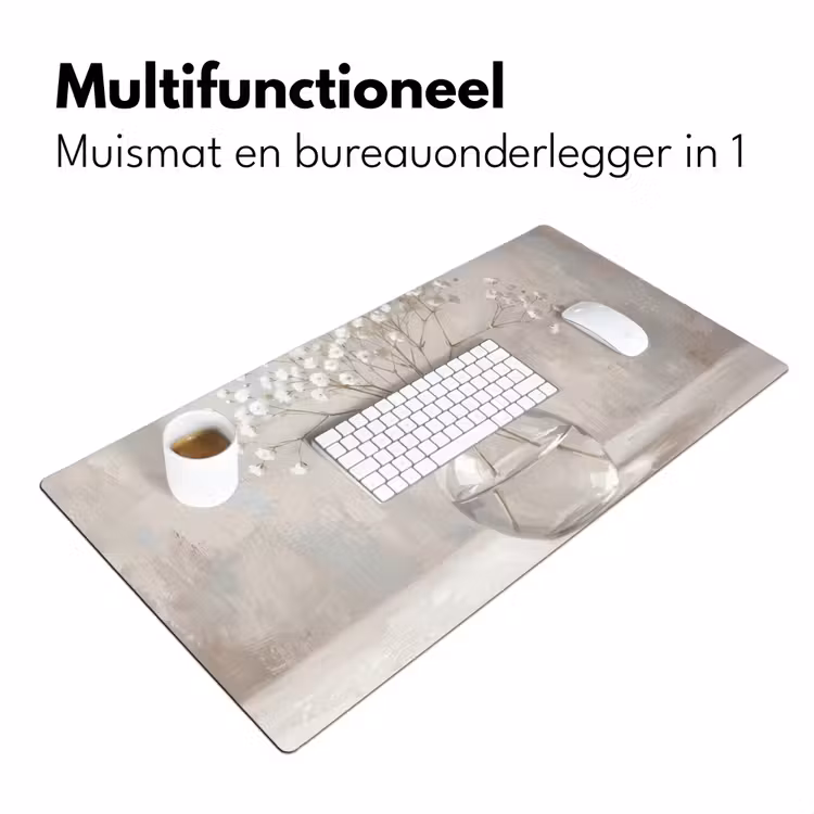 Bureau onderlegger - Gipskruid - Vaas - Wit — 7