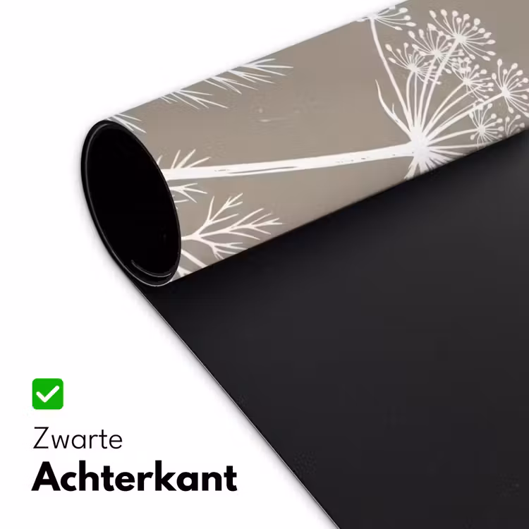 Bureau onderlegger - Grafisch - Fluitenkruid - Taupe — 5