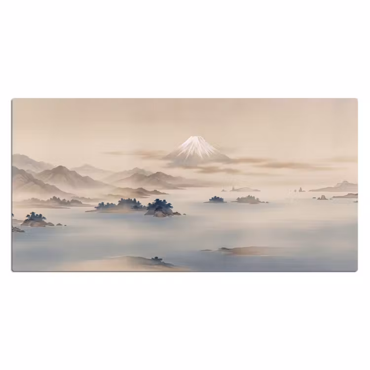 Bureau onderlegger - Japans - Landschap - Beige — 2