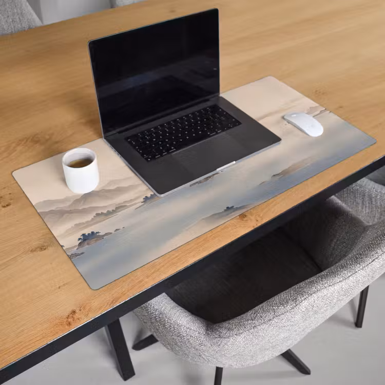 Bureau onderlegger - Japans - Landschap - Beige — 3