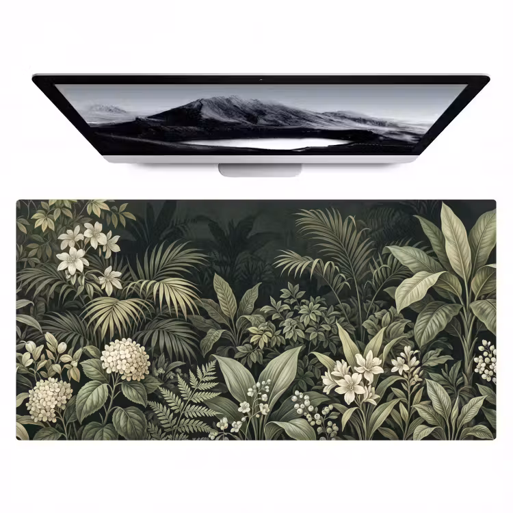 Bureau onderlegger - Jungle - Bladeren - Botanisch - Groen — 1