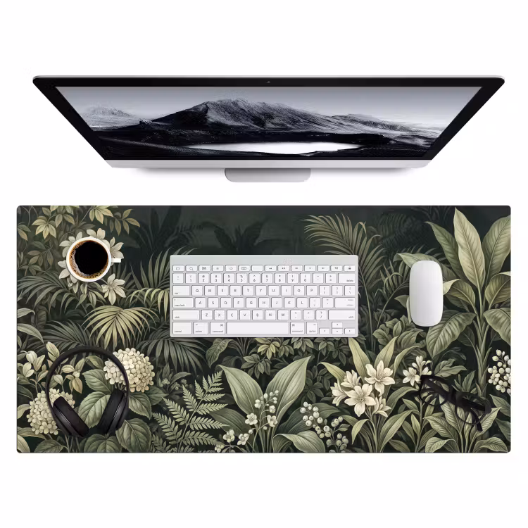 Bureau onderlegger - Jungle - Bladeren - Botanisch - Groen — 4