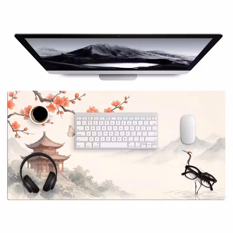 Bureau onderlegger - Kraanvogel - Azië - Klassiek — 4