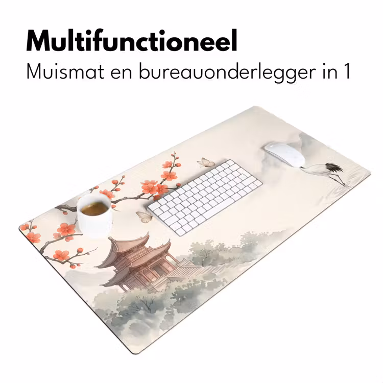 Bureau onderlegger - Kraanvogel - Azië - Klassiek — 7