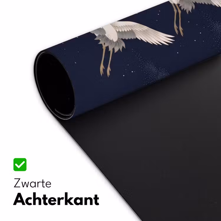 Bureau onderlegger - Kraanvogels - Nachthemel - Blauw — 5