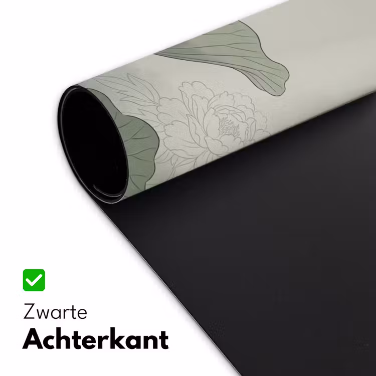 Bureau onderlegger - Lotus - Bloemen - Groen — 5