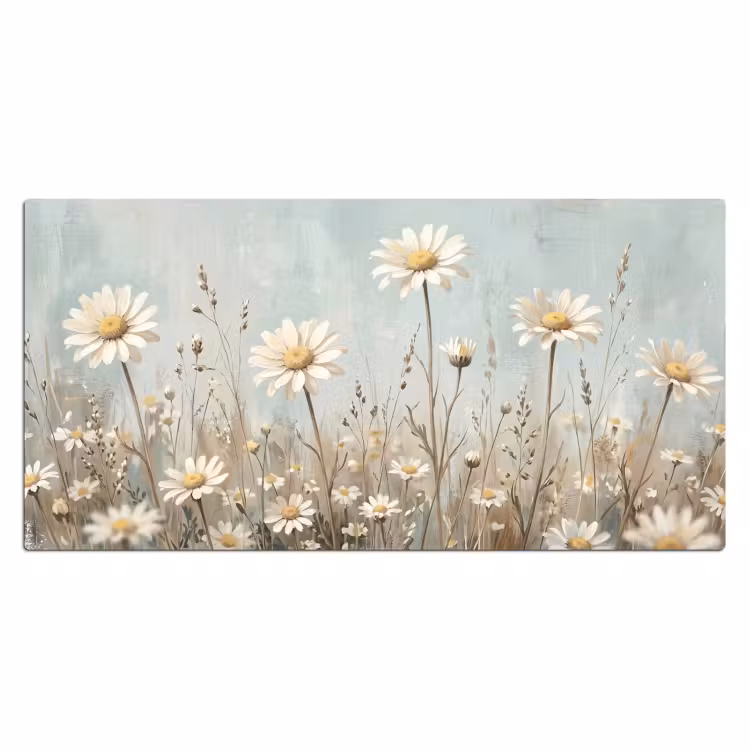Bureau onderlegger - Madelief - Illustratie - Wit — 2