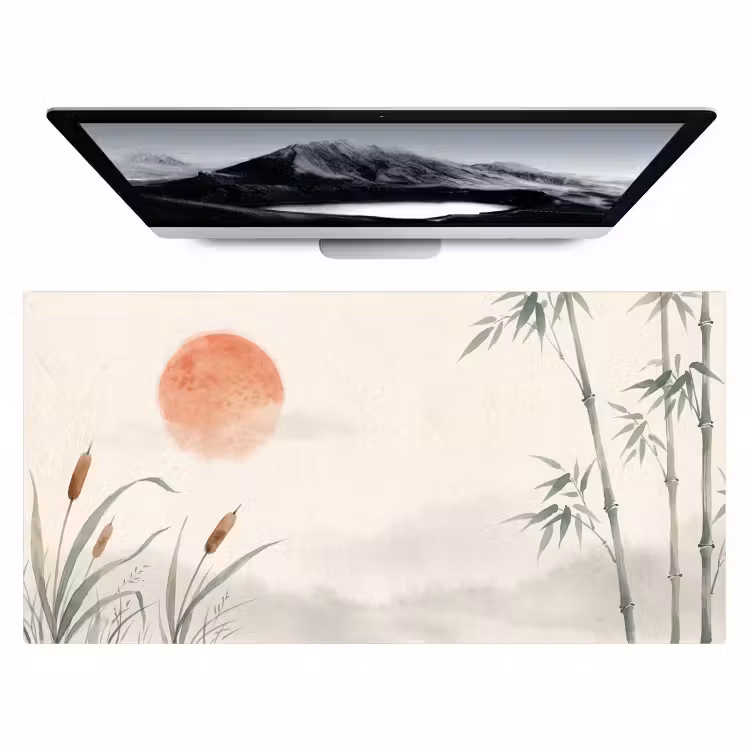 Bureau onderlegger - Minimalistisch - Bamboe - Groen — 1