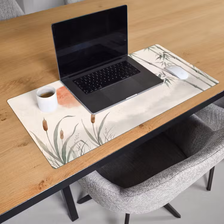 Bureau onderlegger - Minimalistisch - Bamboe - Groen — 3
