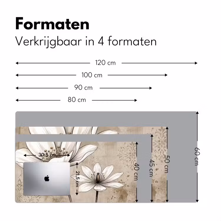 Bureau onderlegger - Modern - Design - Wit — 8