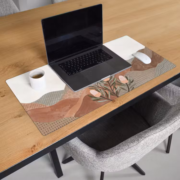 Bureau onderlegger - Modern - Heuvels - Terracotta — 3
