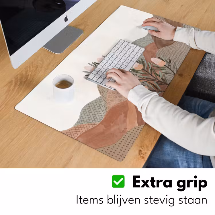 Bureau onderlegger - Modern - Heuvels - Terracotta — 6