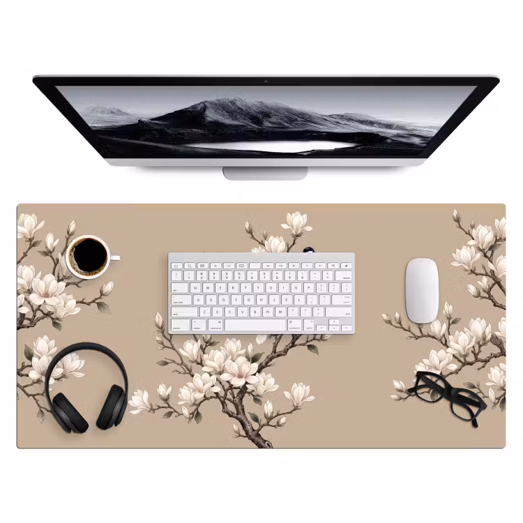 Bureau onderlegger - Oosters - Vogels - Beige — 4