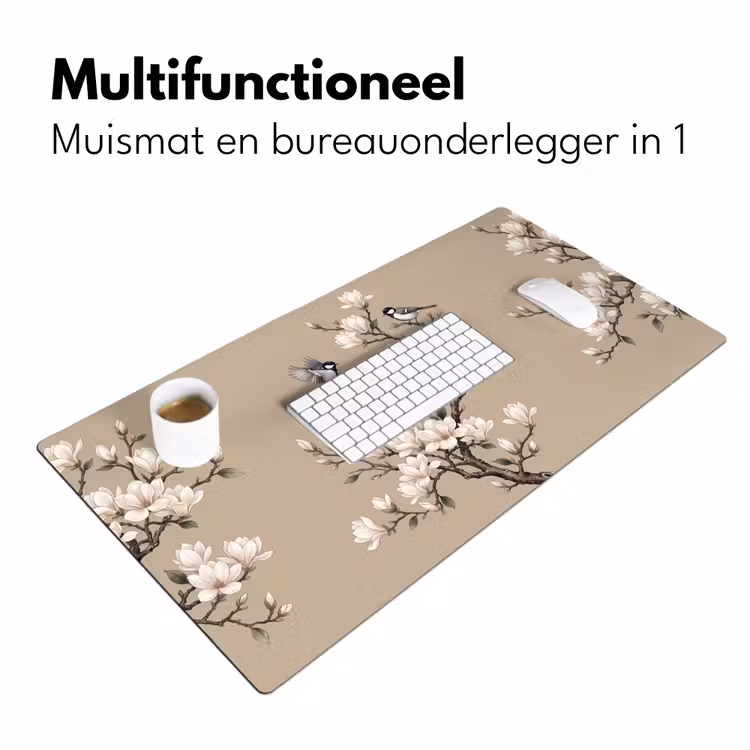 Bureau onderlegger - Oosters - Vogels - Beige — 7