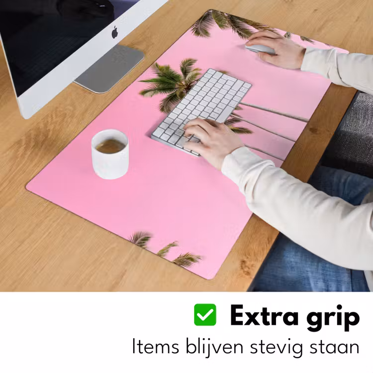 Bureau onderlegger - Palmboom - Tropisch - Pink — 6