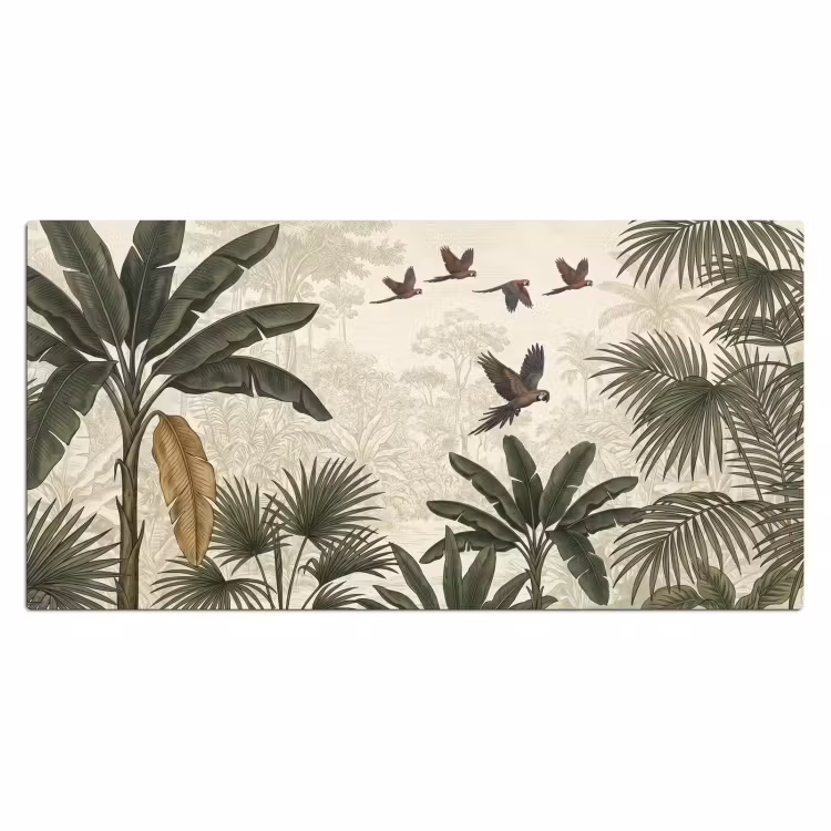 Bureau onderlegger - Papagaaien - Jungle - Tropisch - Green — 2