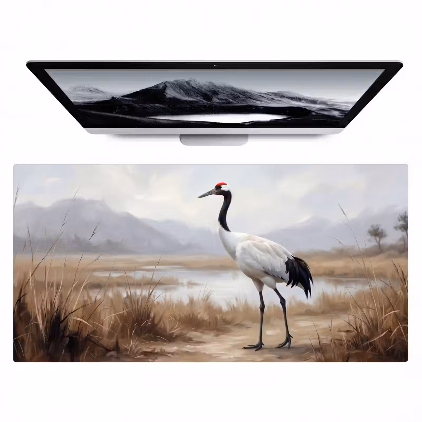 Bureau onderlegger - Kraanvogel - Natuur - Realistisch — 1