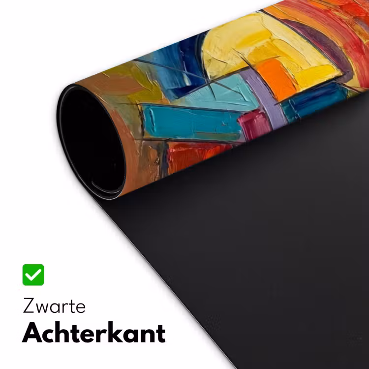 Bureau onderlegger - Abstract - Cirkels - Schilderij - Kleurrijk - Dynamisch — 5
